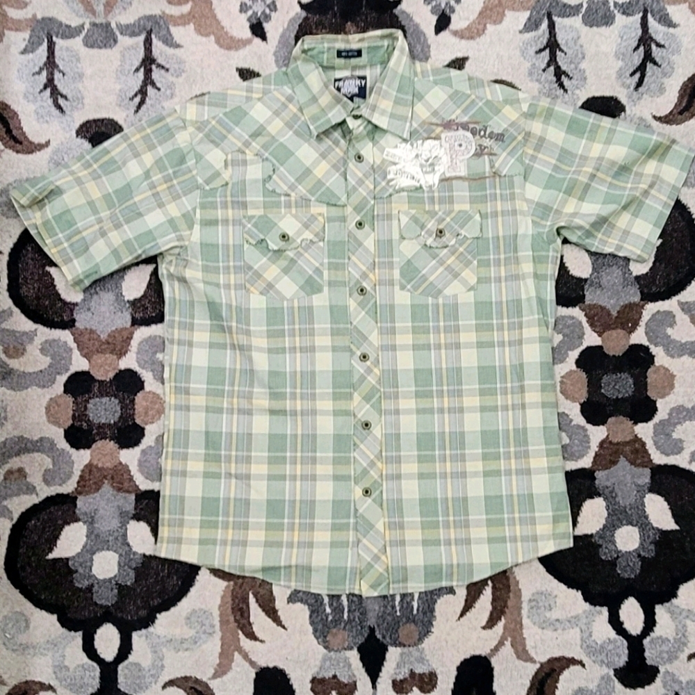 Men's FRANKY MAX Sz XL 100% Cotton Short Sleeve